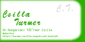 csilla turmer business card